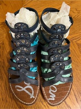 Sam Edelman Navy Strappy Studded Women's Sandal
